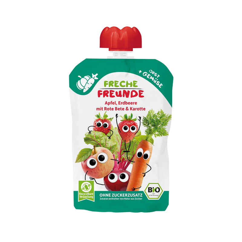 Freche Freunde ilma lisatud suhktura püree