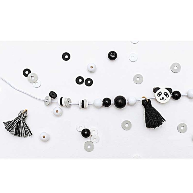 Käevõru meisterdamise komplekt – sisaldab paela, helmeid ja kaunistusi