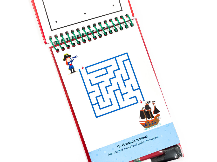 Korduvkasutatav töövihik reisil - Mitmekülgsed harjutused loogika, loovuse ja tähelepanu arendamiseks.