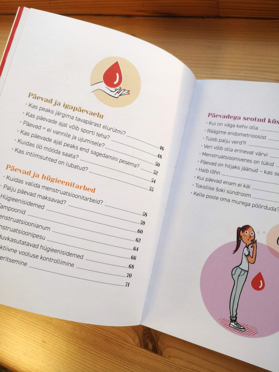 Raamat „Muretult Päevadest“ – praktiline ja humoorikas teejuht menstruatsiooni teemal