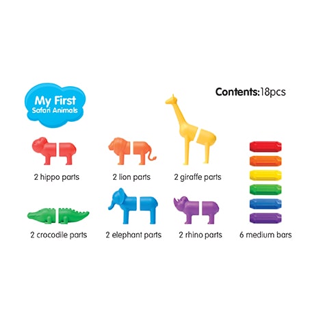 SmartMax magnetkonstruktor – safariloomade -esimene konstruktor lastele.