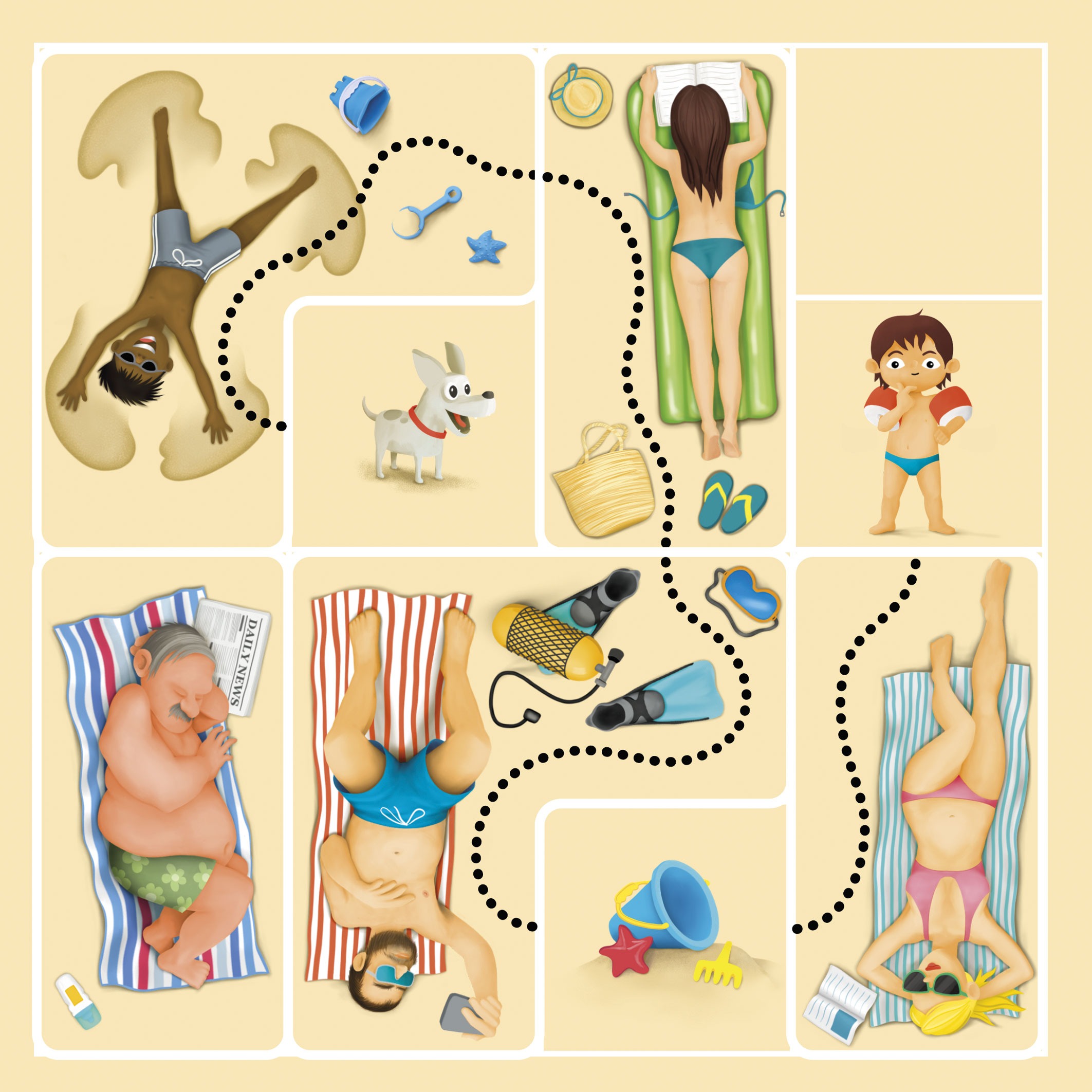 Kaasaskantav Magnetreisimäng „Rannapuhkus“ – loogikamäng, mis arendab probleemilahendust ja ruumilist mõtlemist.