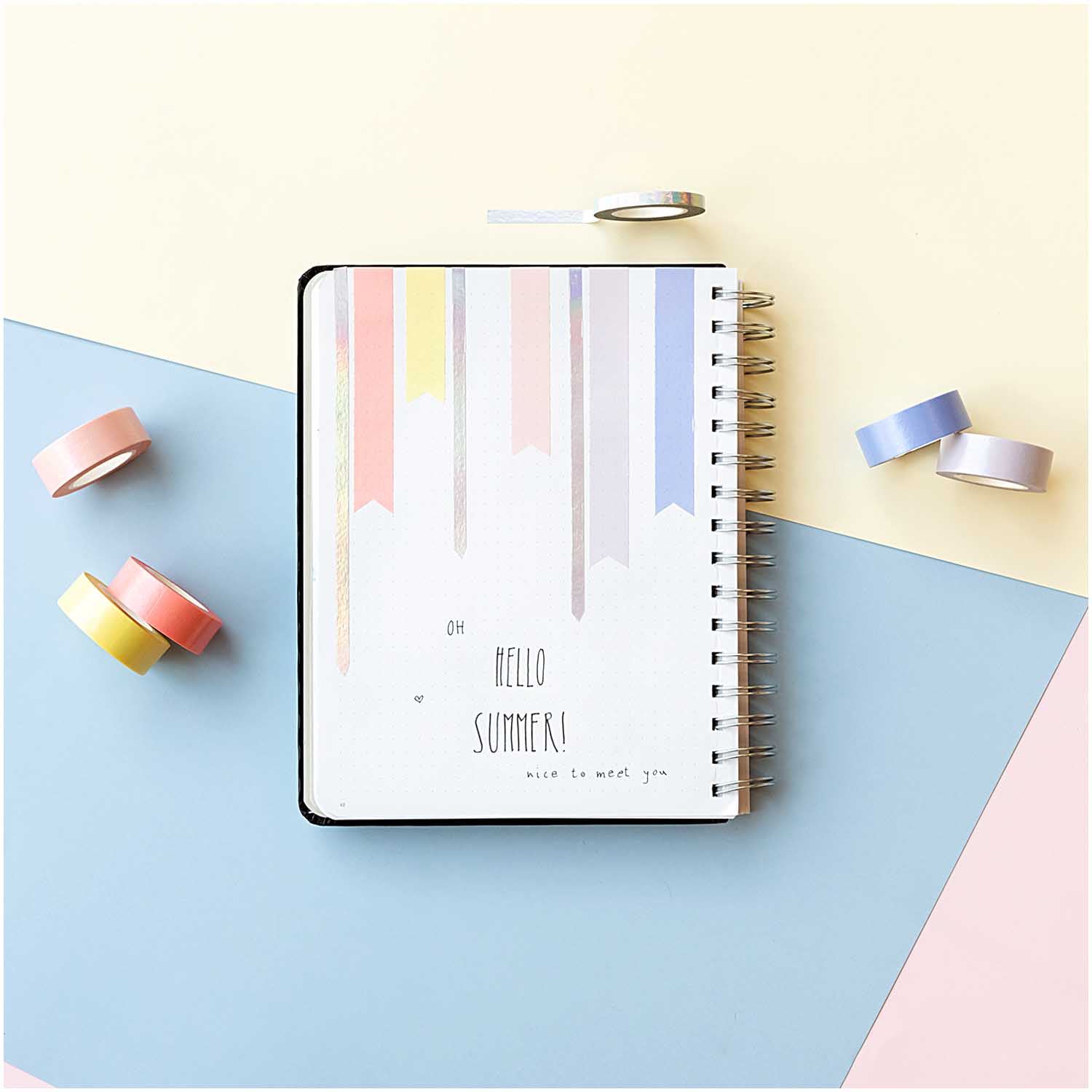 washi kleeplintide komplekt pastelsed värvitoonid.