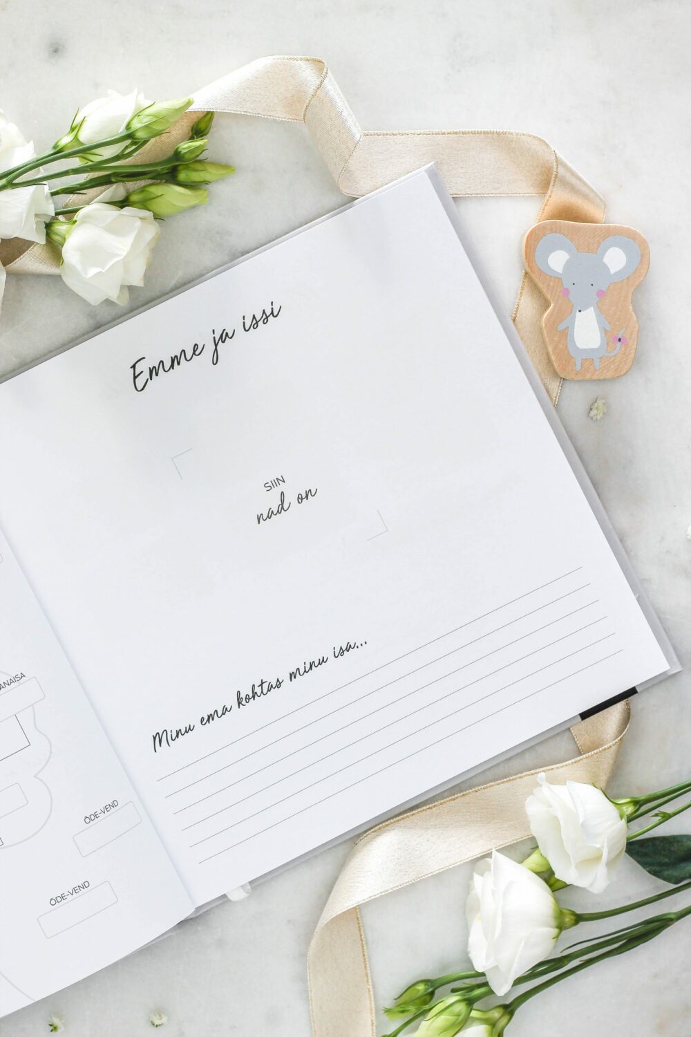 Beebiraamat „Minu Esimesed Aastad“ – täidetav mälestusteraamat lapse esimeste hetkede jäädvustamiseks