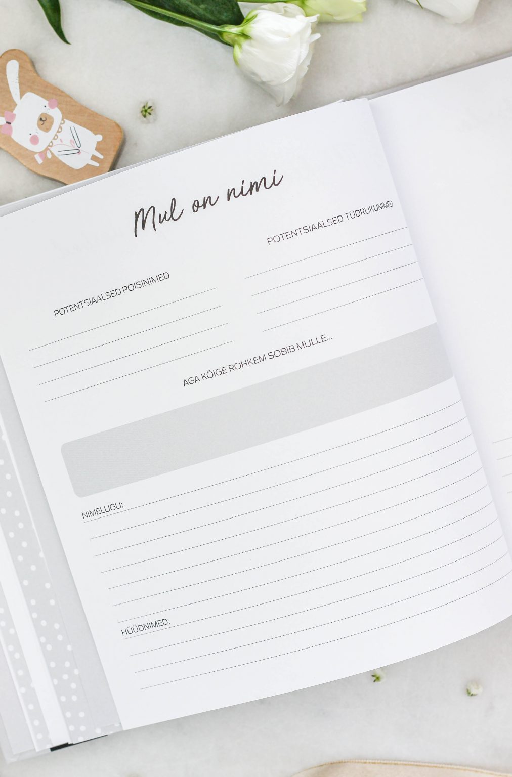 Beebiraamat „Minu Esimesed Aastad“ – täidetav mälestusteraamat lapse esimeste hetkede jäädvustamiseks