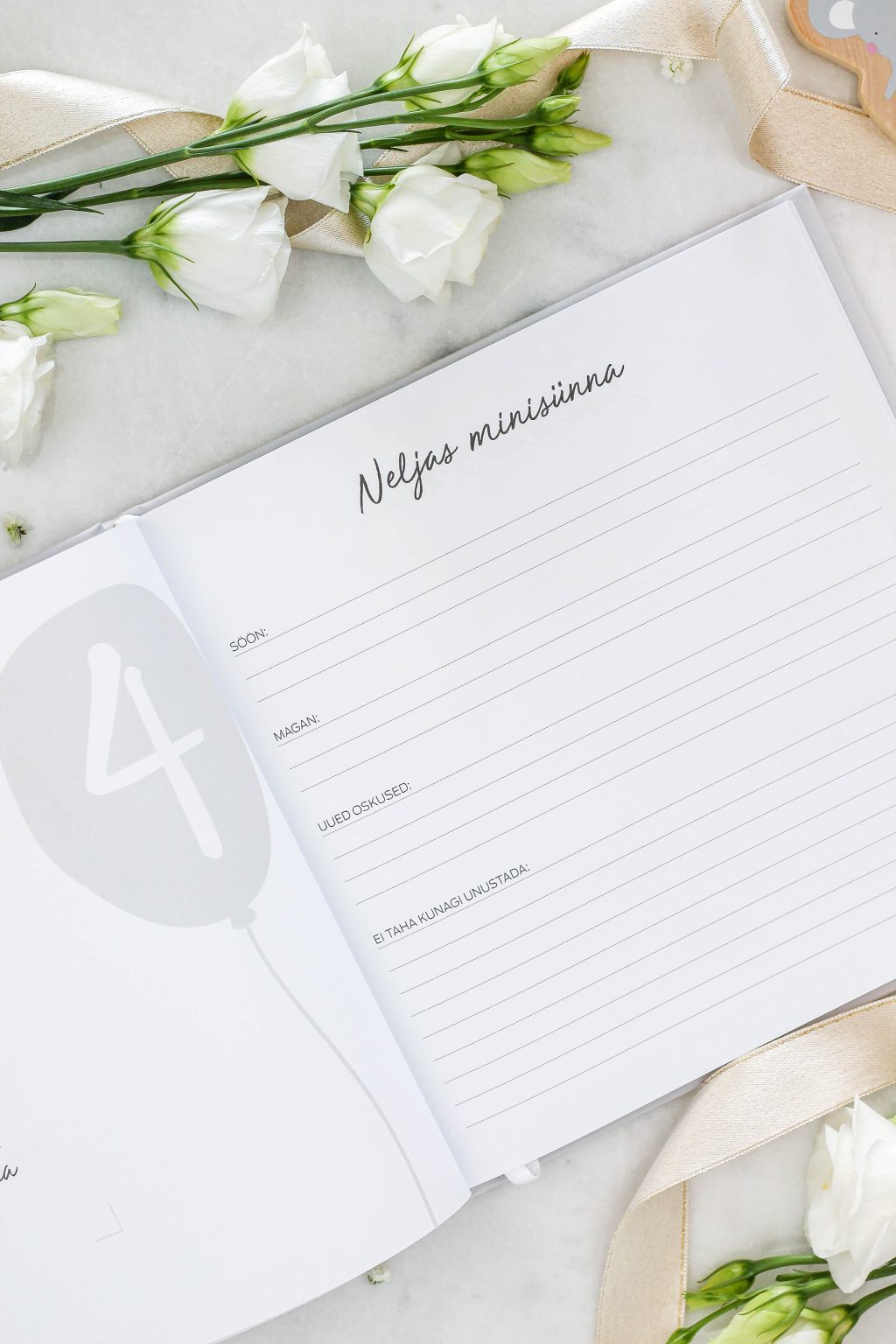 Beebiraamat „Minu Esimesed Aastad“ – täidetav mälestusteraamat lapse esimeste hetkede jäädvustamiseks