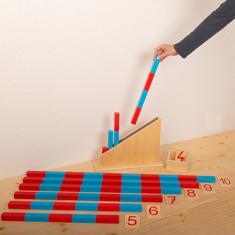 Montessori arvupulgad – puidust numbripulgad matemaatika õppimiseks