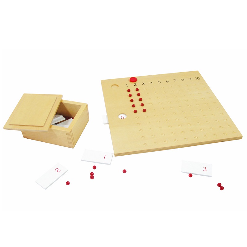 Puidust korrutustabel Montessori pedagoogikast