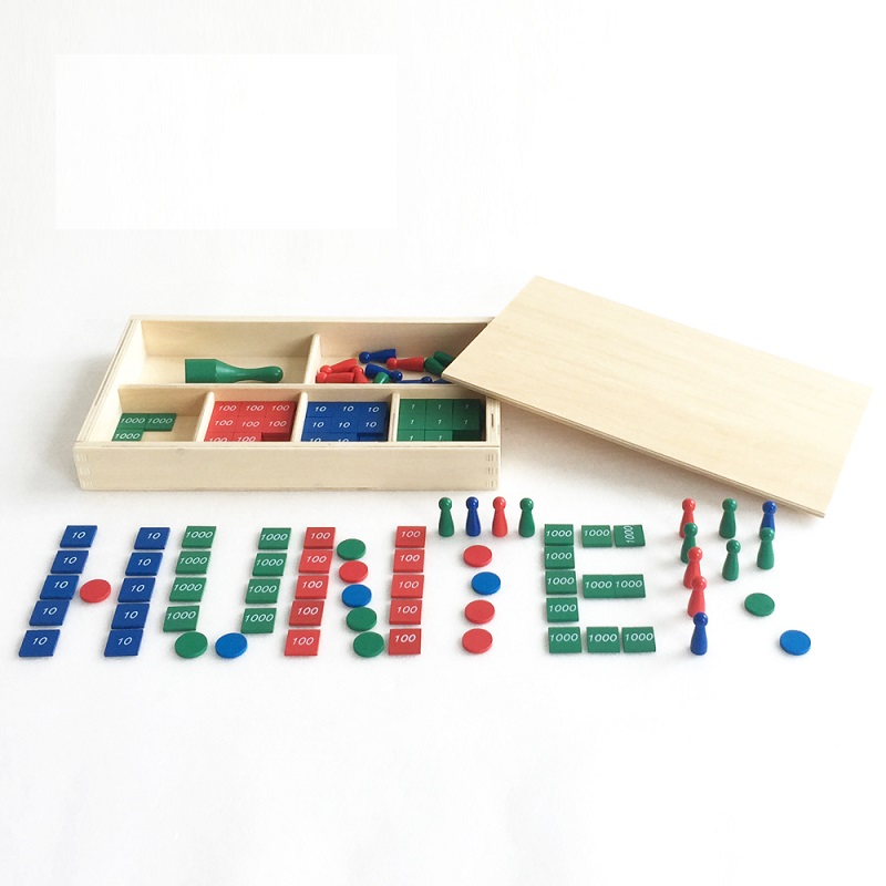 Montessori märgimäng – matemaatika õppimise komplekt lastele