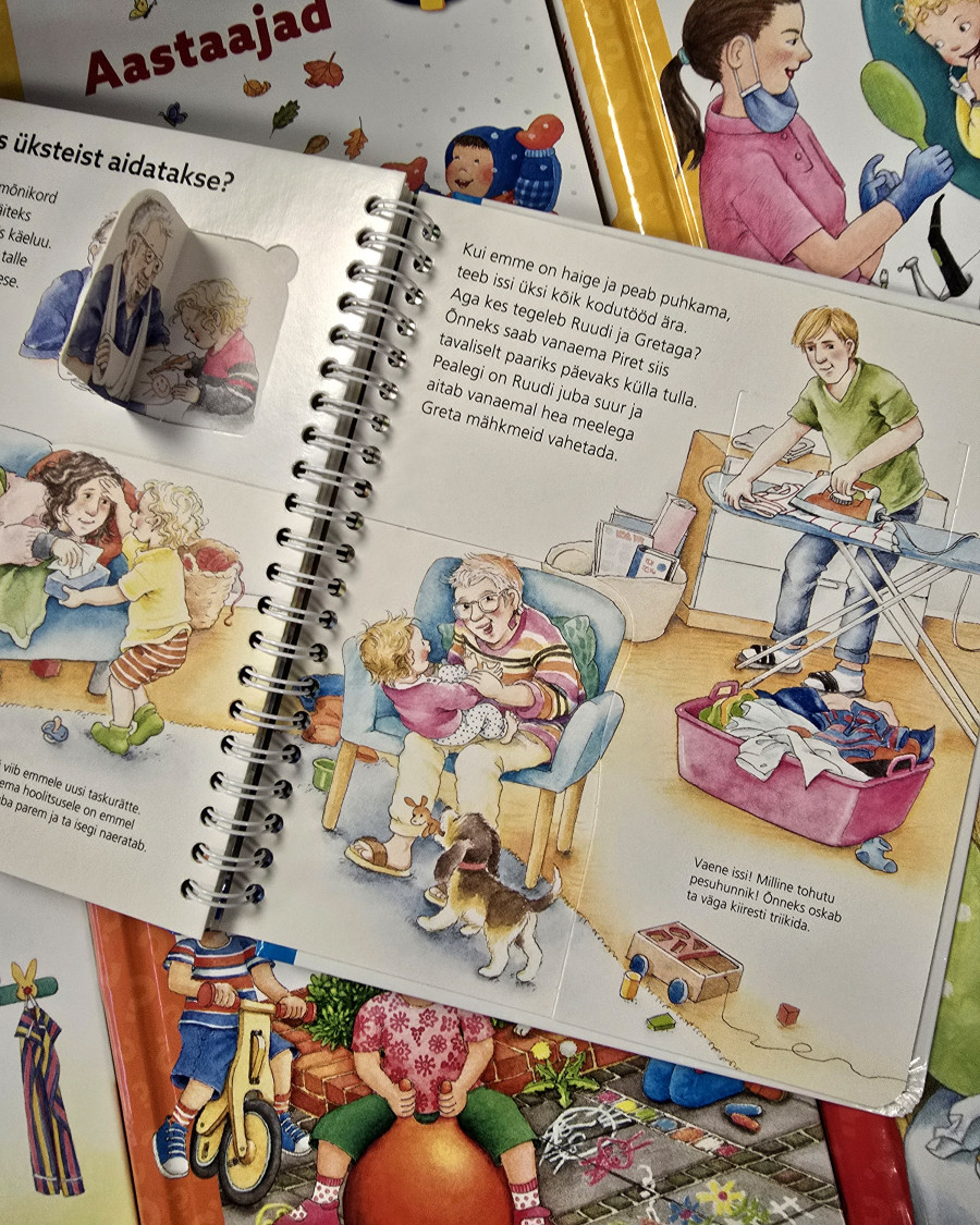 Klapiraamat "Meie pere" – hariv ja mänguline raamat peresuhete mõistmiseks.