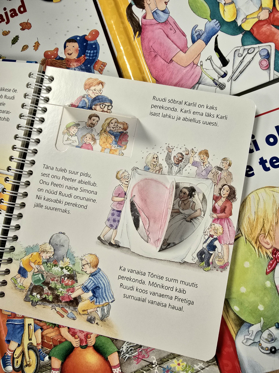 Klapiraamat "Meie pere" – hariv ja mänguline raamat peresuhete mõistmiseks.