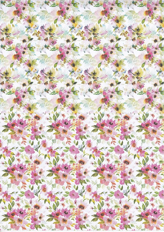 Lilleliste mustritega disainpaberite segupakk.