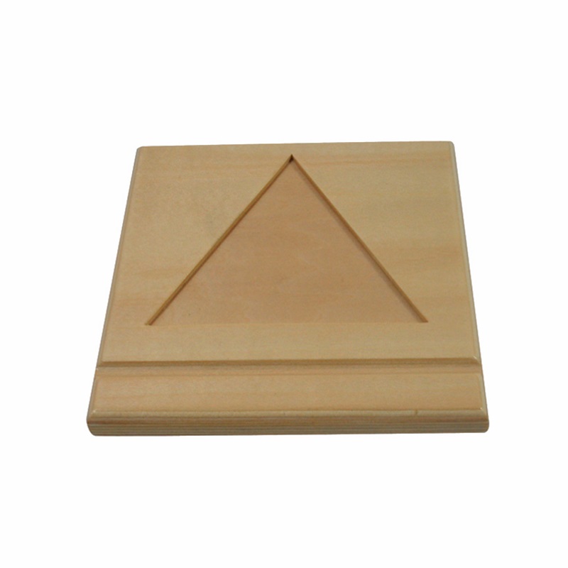 Montessori helmekolmnurga puidust alus hoiustamiseks