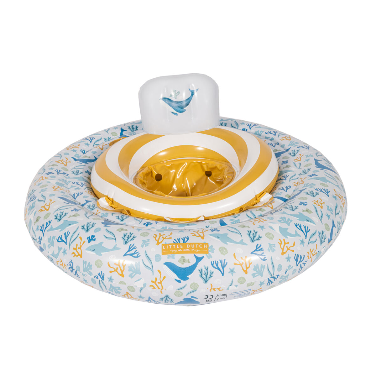 Täispuhutav beebide ujumisrõngas istmega