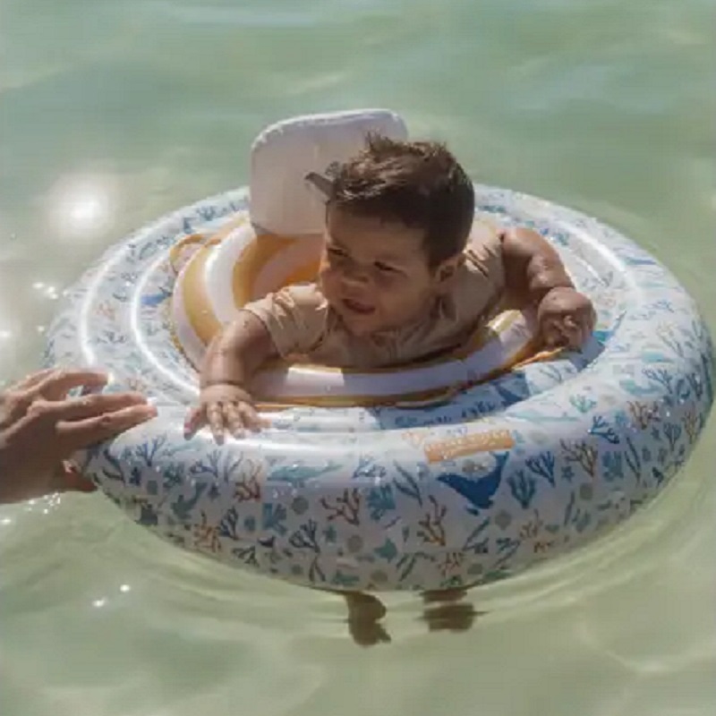 Täispuhutav beebide ujumisrõngas istmega