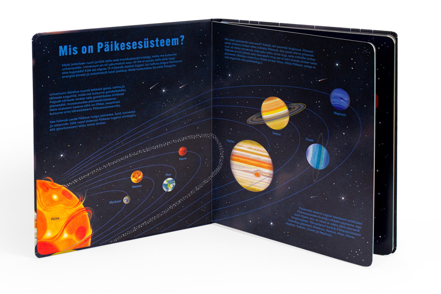 Raamat „Ehita oma päikesesüsteem“ – 3D planeetide meisterdamine ja kosmose õppimine