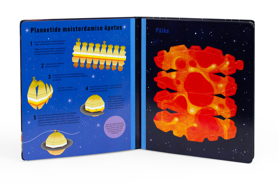 Raamat „Ehita oma päikesesüsteem“ – 3D planeetide meisterdamine ja kosmose õppimine