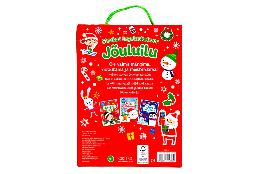 Tegeluskohver lastele – kleepsud, töövihikud ja meisterdamine ühes karbis Talveteemaline loovkohver üle 1000 kleepsuga