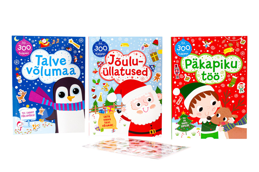 Tegeluskohver lastele – kleepsud, töövihikud ja meisterdamine ühes karbis Talveteemaline loovkohver üle 1000 kleepsuga