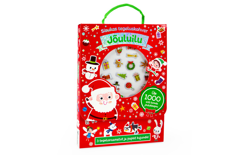 Tegeluskohver lastele – kleepsud, töövihikud ja meisterdamine ühes karbis Talveteemaline loovkohver üle 1000 kleepsuga