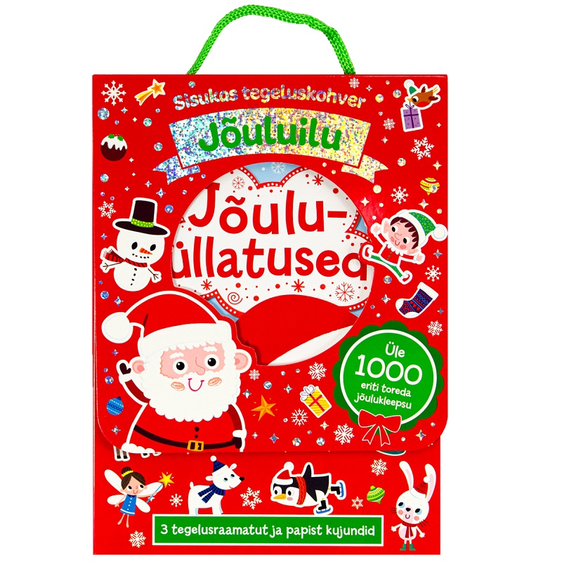 Tegeluskohver lastele – kleepsud, töövihikud ja meisterdamine ühes karbis Talveteemaline loovkohver üle 1000 kleepsuga