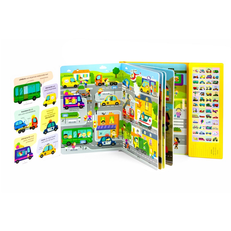 Raamat „Paneme hääled sisse“ – heliraamat sõidukite ja masinate häältega