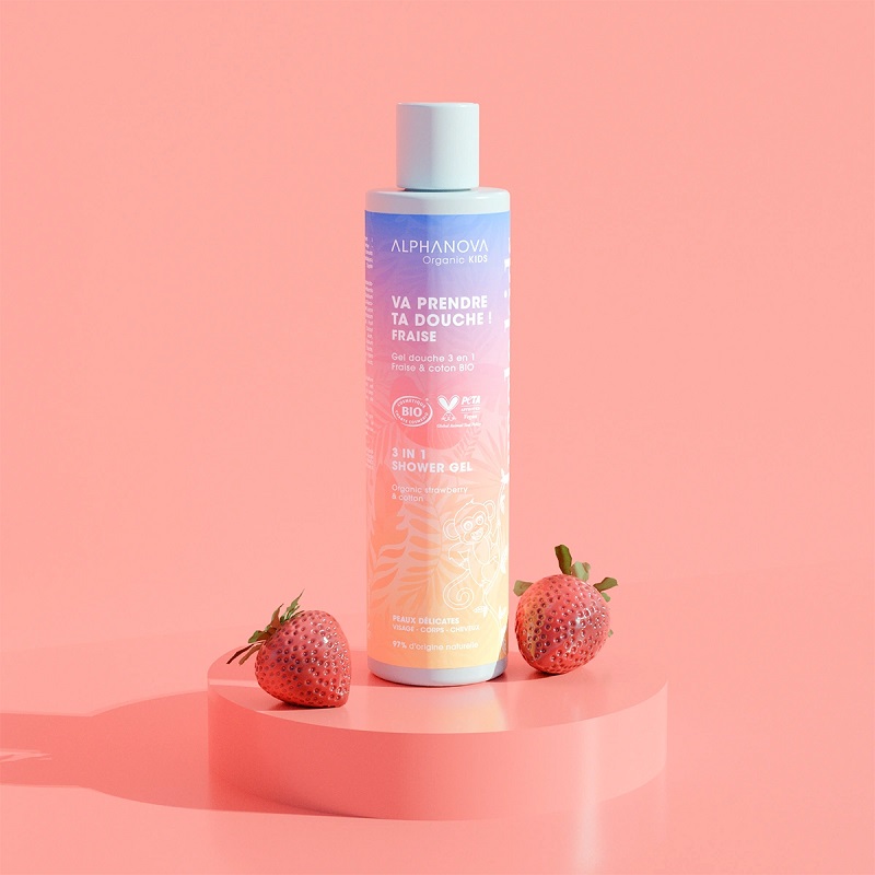 orgaaniline Alphanova looduslik ja ohutu dušigeel lastele