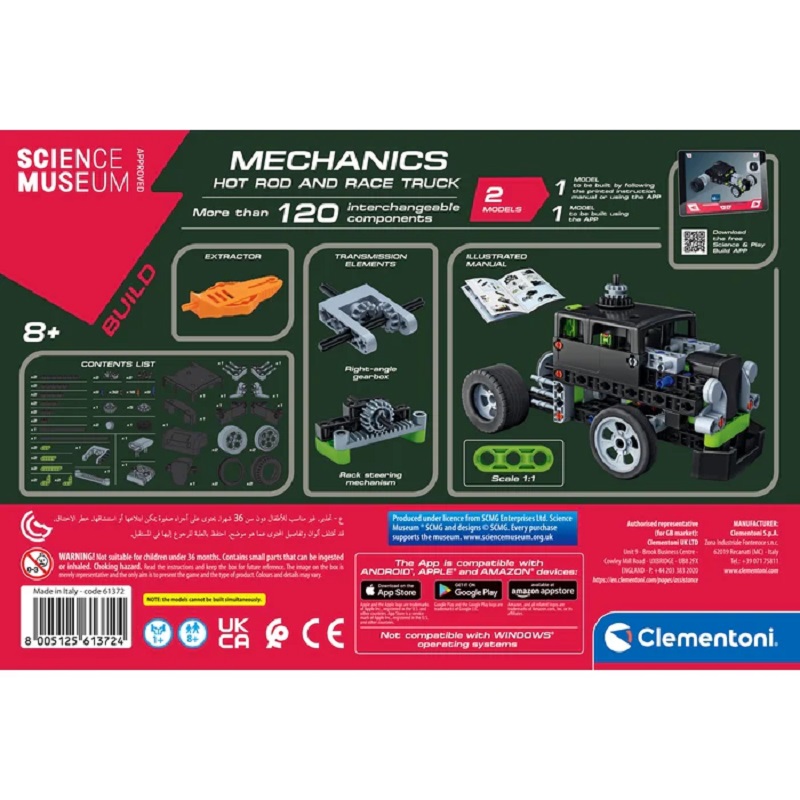 Clementoni konstruktor lastele – Hot Rod ja võidusõiduautoEhita auto koos käigukastiga – Clementoni teaduskomplekt Clementoni konstruktor lastele – Hot Rod ja võidusõiduauto Ehita auto koos käigukastiga – Clementoni teaduskomplekt