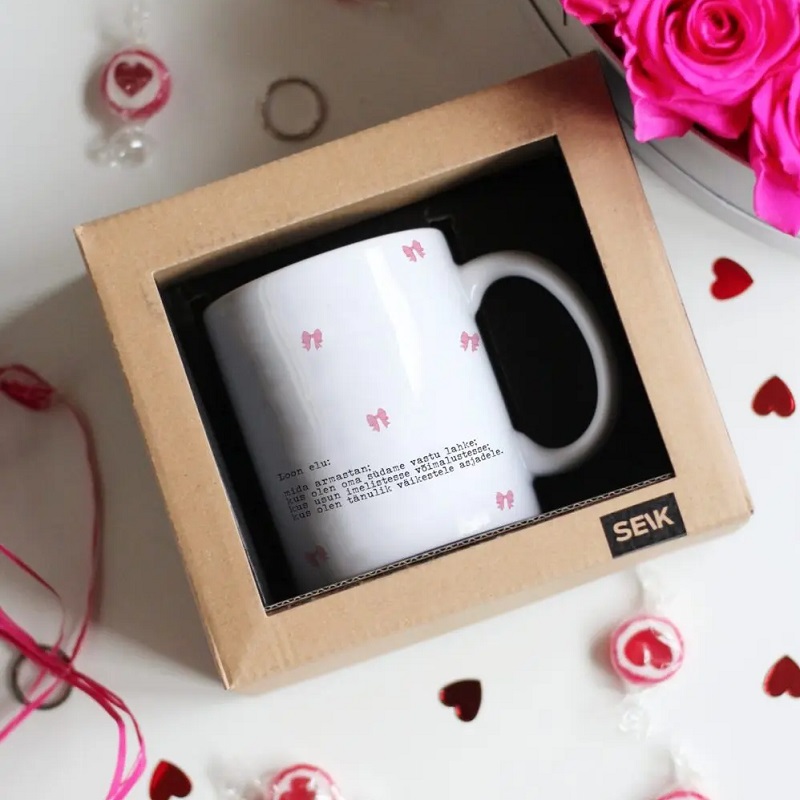 seik disainkruus ja kingiidee "Imeline Elu" tass sõbrapäevaks, jõuludeks või tähtsaks sündmuseks