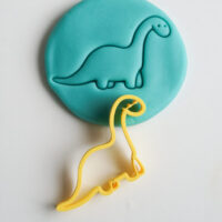 MĪCI kinkekomplekt dinosaurused kolme loodusliku plastiliini, rulli ja vormidega