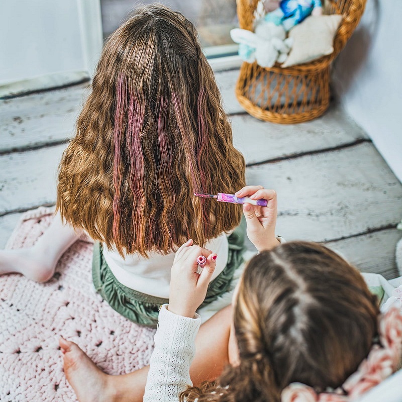 Namaki Laste orgaaniline ajutine juuksevärv – Lilla–Roosa
