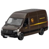 Metallist ja tagasitõmmatav UPS Sprinter mudelauto