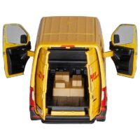 Mercedes-Benz Sprinter DHL tagasitõmmatav mudel Realistlik kollane DHL kaubiku miniatuur
