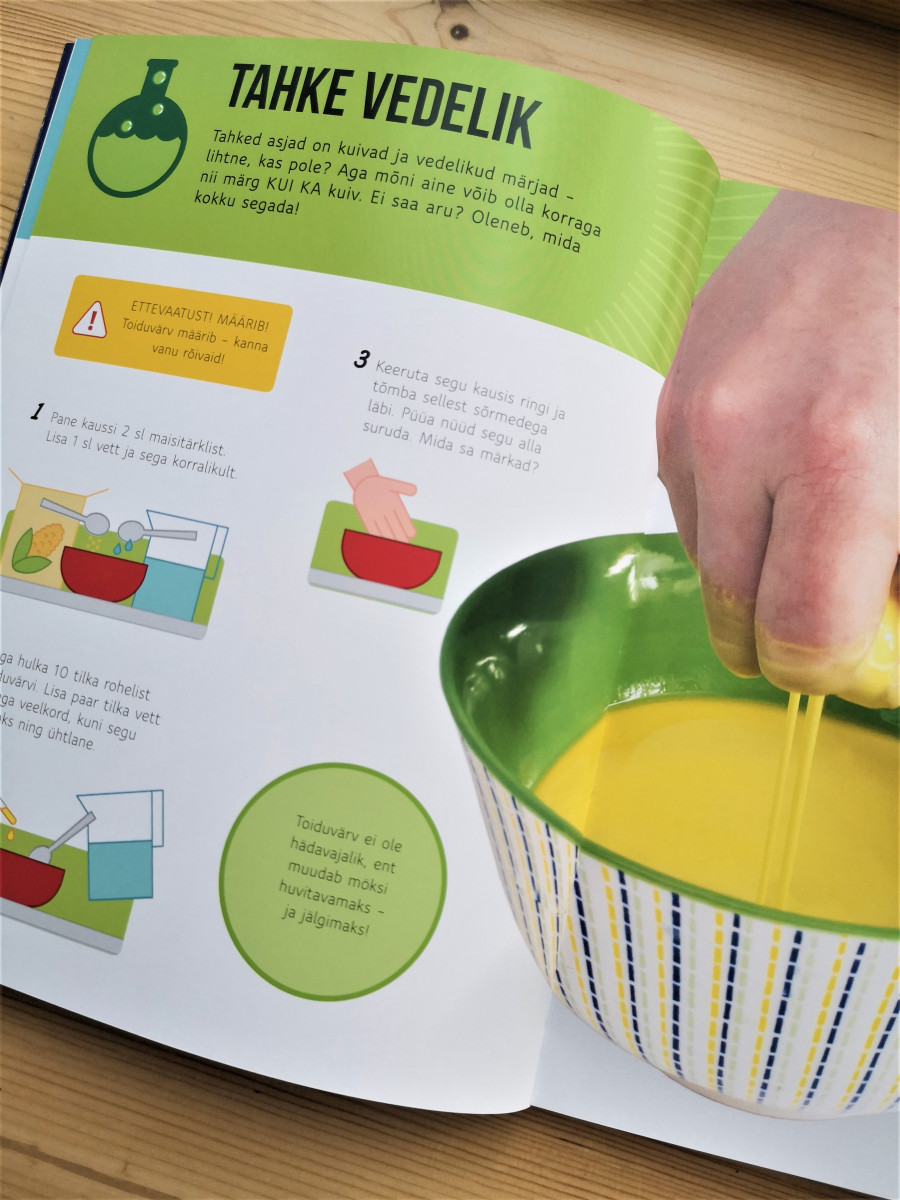 Köögikatsed lastele – teaduslik katseraamat 7–11-aastastele Uuri ja avasta – laste teaduskatsete raamat