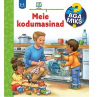 Realistliku sisuga klapiraamat papplehtedega "Aga miks? Meie kodumasinad"