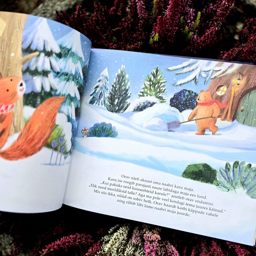 Laste jõuluraamat „Nelja sõbra jõulupuu“ – talvine lugu sõprusest