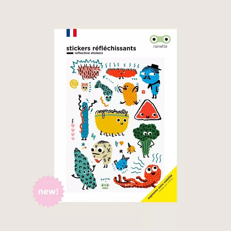 Rainette helkurkleepsud muudavad lastel liikluses ohutuks – Helkurkleebiste leht rattale ja kiivrile