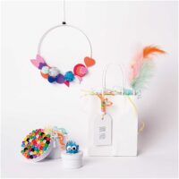 DIY meisterdamiskomplekt lastele – 100 osa • Loov meisterdamise komplekt värviliste materjalidega