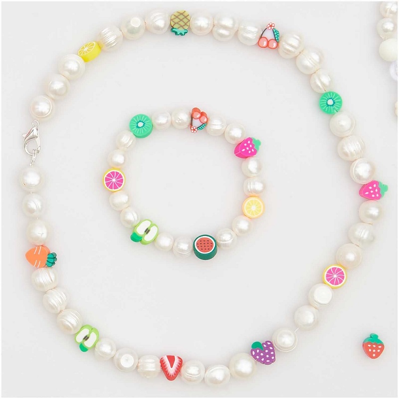 Tutti Frutti puuviljahelmed – 20 tk, laste ehetele