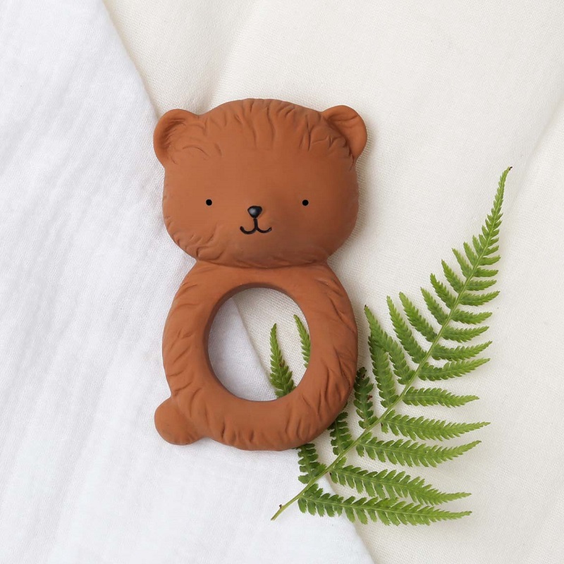 Looduslikust kummist A Little Lovely Company närimisrõngas beebidele