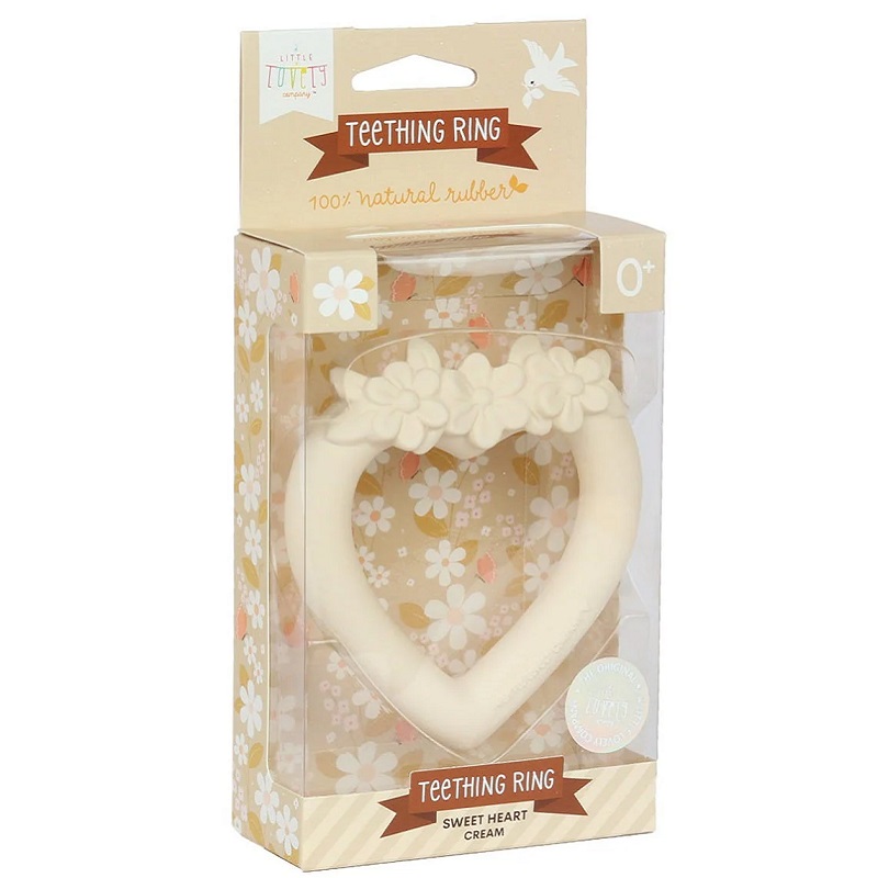 Looduslikust kummist A Little Lovely Company närimisrõngas beebidele