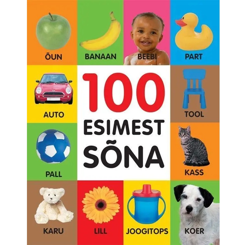 100 esimest sõna papiraamat lastele