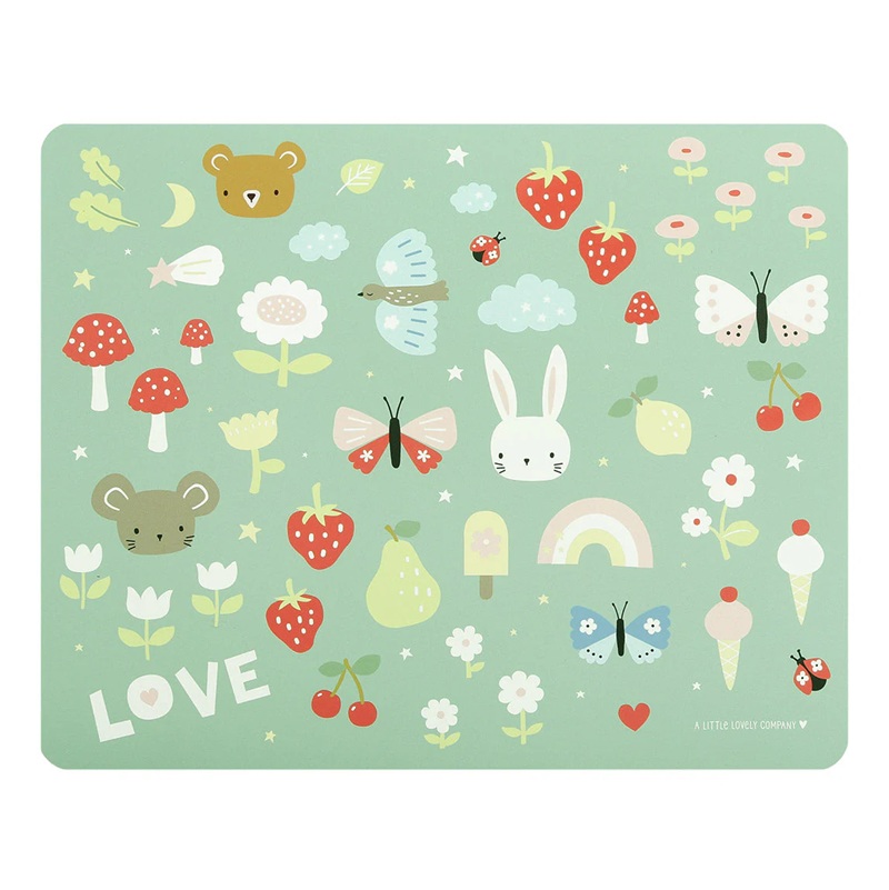 A Little Lovely Company lauamatt Joy vinüülist 45x34 cm