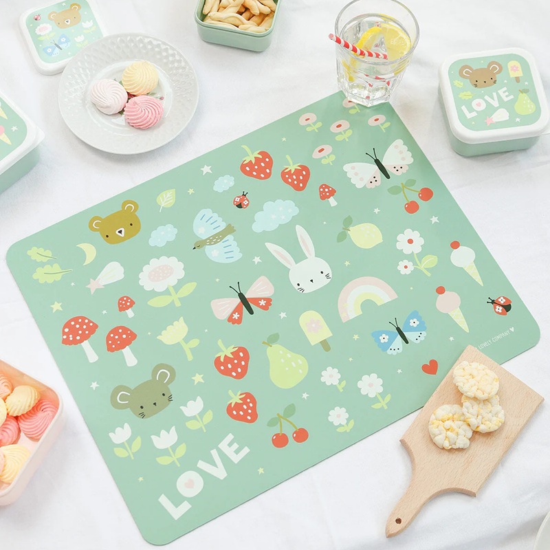 A Little Lovely Company lauamatt Joy vinüülist 45x34 cm