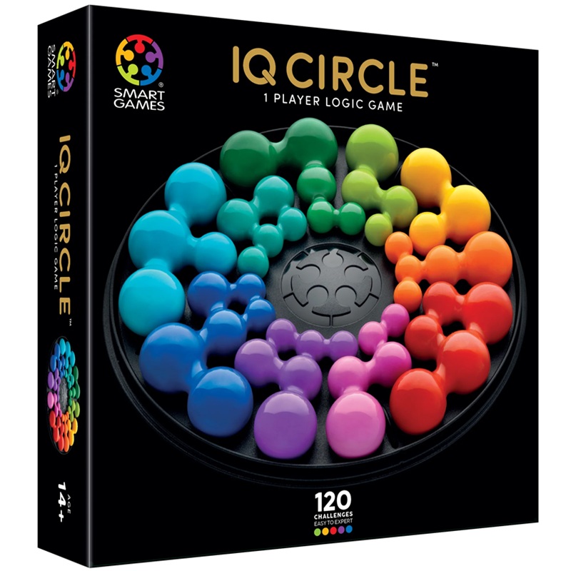 Kaasaskantava karbiga SmartGames Deluxe IQ Ring loogikamäng