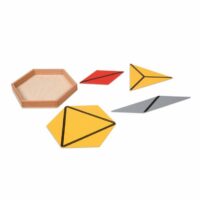 Montessori Constructive Triangles ehituskolmnurgad tasapinnalise geomeetria õppimiseks Montessori Constructive Triangles ehituskolmnurgad tasapinnalise geomeetria õppimiseks
