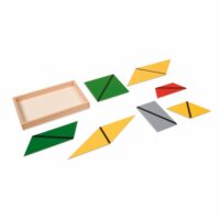 Montessori Constructive Triangles ehituskolmnurgad tasapinnalise geomeetria õppimiseks Montessori Constructive Triangles ehituskolmnurgad tasapinnalise geomeetria õppimiseks