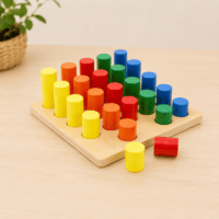 Montessori Cylinder Ladder puidust silindrite ladumismäng lapsele Montessori Cylinder Ladder puidust silindrite ladumismäng lapsele