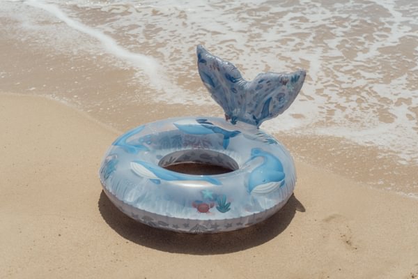 Little Dutch suur ujumisrõngas vaalasabaga Ocean World 90 cm
