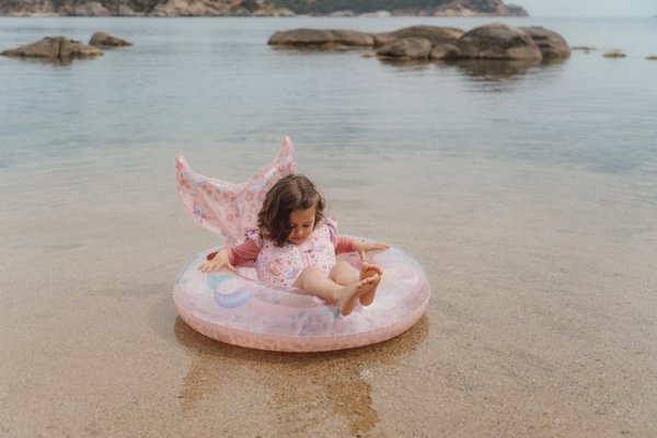 Little Dutch Ocean World neopreenist ujumisvest lastele roosa satsidega